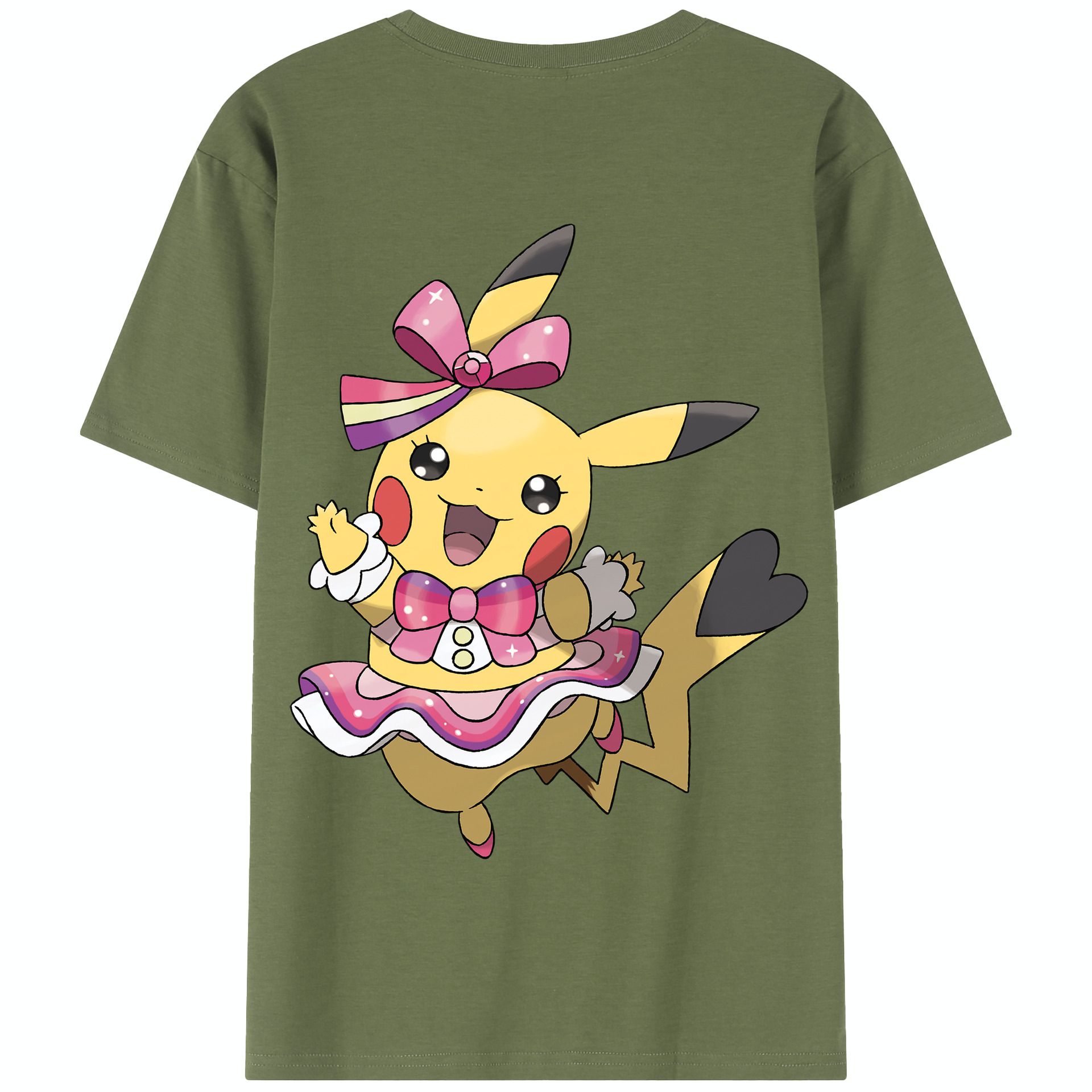 （画像用） ポケットモンスター Pokémon 綿100％半袖Tシャツ（背面プリント）